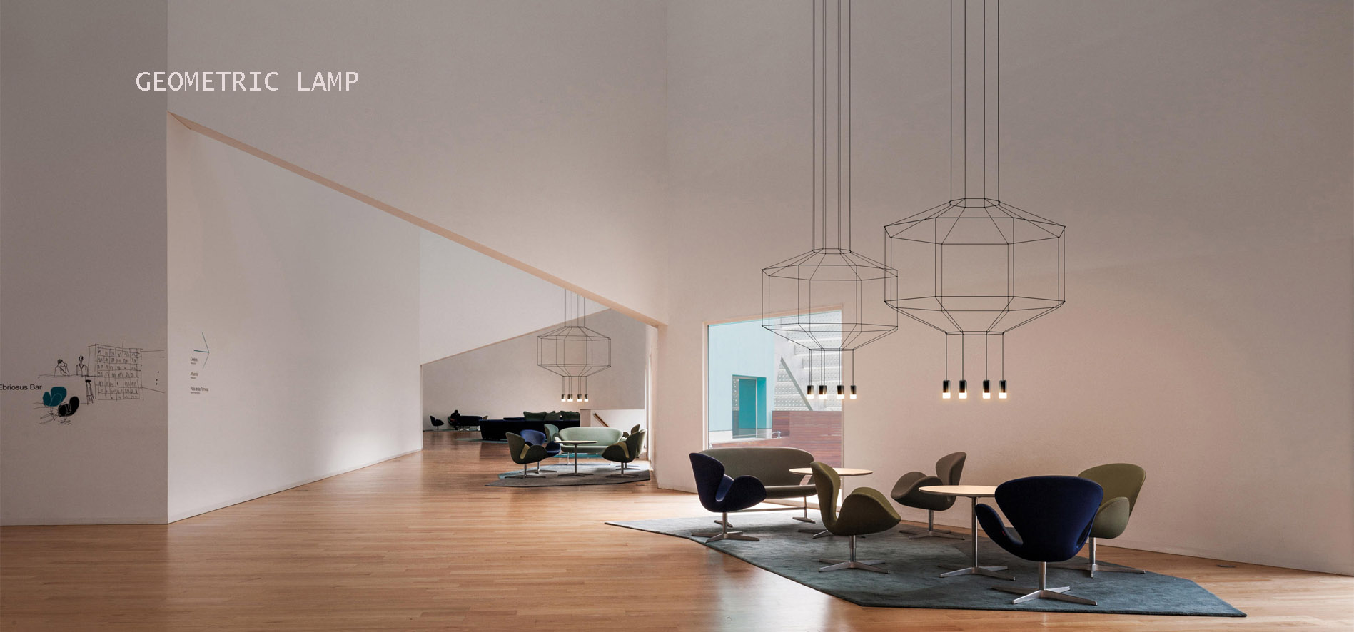 Geometric Line Pendant Light Chandelier