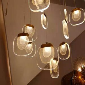 Long LED Pendant Chandelier Light 