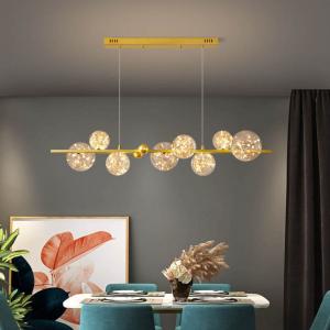 Luxury Gold Copper Sky Star LED Pendant Ceiling Light