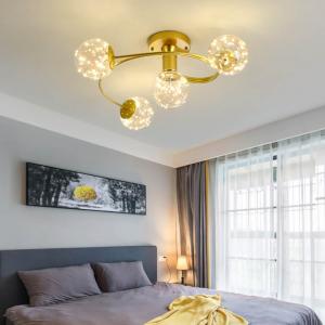 Luxury Gold Copper Sky Star LED Pendant Ceiling Light