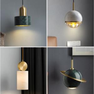 Marble Celestial Pendant Light Fixture