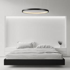 Black Ring LED Pendant Light