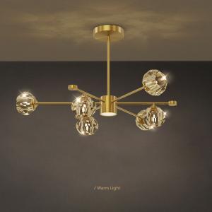 Gold Magic Bean Molecular Chandelier