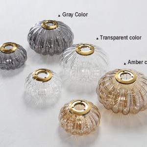 Pumpkin Glass Pendant Light Fixture