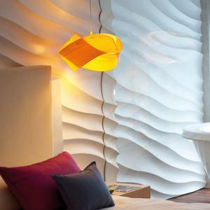 Oak Chip Pendant Chandelier Light Fixture
