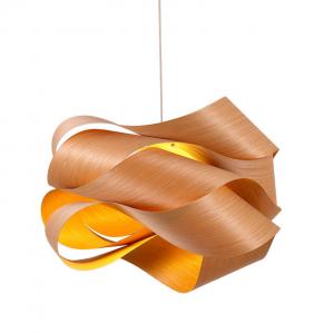 Oak Chip Pendant Chandelier Light Fixture