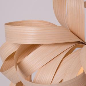 Oak Chip Pendant Chandelier Light Fixture