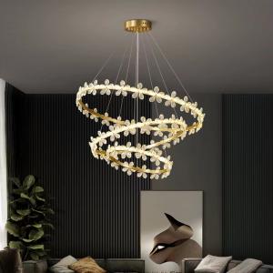 Luxurious Modern Petal Crystal Chandelier