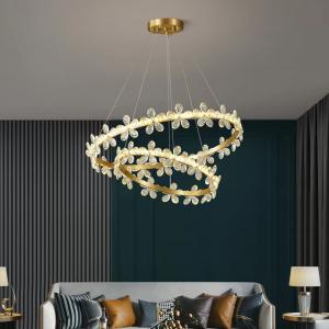Luxurious Modern Petal Crystal Chandelier