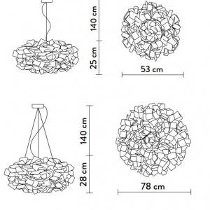 Modern Romantic Flower Ball Chandelier