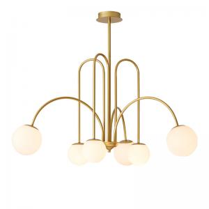 Black Gold Geometric Pendant Light 