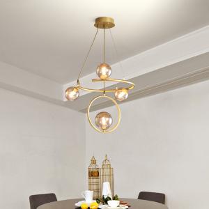 Glass Ball Cluster Pendant Light 