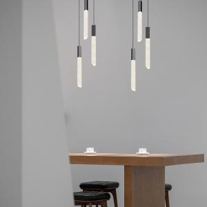  Cylinder Column Pendant Chandelier Light