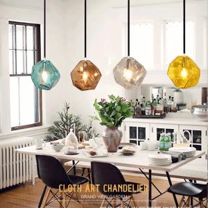 Coloured Glass Pendant Light