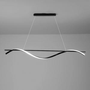Black Linear Pendant Light 