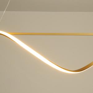 Black Linear Pendant Light 