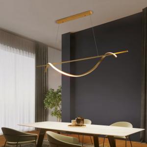 Black Linear Pendant Light 