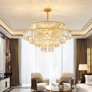 Gold Luxury Crystal Pendant Chandelier Light