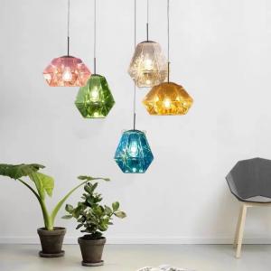 Stained Glass Chandelier Pendant Diamond Light