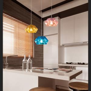 Stained Glass Chandelier Pendant Diamond Light