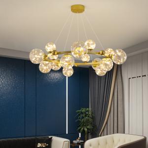 Luxury Gold Copper Sky Star LED Pendant Ceiling Light